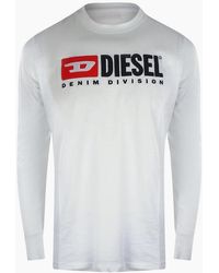 DIESEL - Denim Division Logo Long Sleeve T-Shirt - Lyst