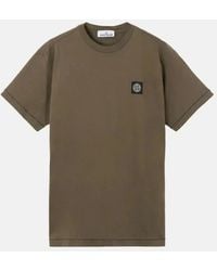 Stone Island - 2100027 60/2 Cotton Jersey Slim Fit T-Shirt Military - Lyst