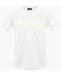 DIESEL - Monotone Logo Bright T-Shirt - Lyst