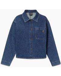 Timberland - Long Sleeve Oversized Fit Denim Jacket - Lyst