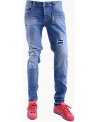 DIESEL - Toxer R76C9 Denim Jeans Distressed Slim Fit Skinny Casual Jeans - Lyst