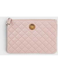 Versace - Logo Medusa Quilted Pouch Soft - Lyst