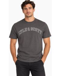 Lyle & Scott - Lyle & Scott Short Sleeve T Shirts Crew Neck Summer Logo Printed T Shirt - Lyst