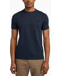 Timberland - T Shirts Classic Logo Summer Crew Neck Dunstan River Tops New - Lyst