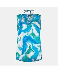 Vero Moda - Relaxed Fit V-Neck Short Sleeve Blouse - Lyst