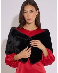 Gini London - Faux Fur Stole - Lyst
