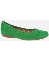Gabor - Ruffle Punched Detail Casual Shoes - Lyst