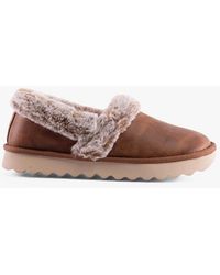 Skechers - 169027/Csnt Cozy Up Slippers Chestnut - Lyst