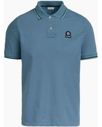 Sandbanks - Tipped Badge Pique Polo Shirt - Lyst