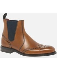 Loake - Hoskins Brogue Chelsea Boots - Lyst