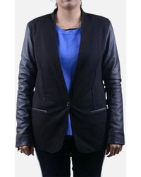 DIESEL - L Waly Suit Separate Casual Blazer Leather Sleeve Suit Jacket - Lyst