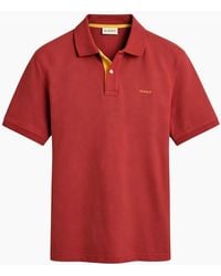GANT - Polo Shirt Contrast Short Sleeve Summer Polo Cotton - Lyst