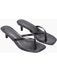 XY London - Ladies Jane Toe Post Low Kitten Heel Mule Sandals - Lyst