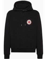 DSquared² - Maple Leaf Patch Logo Cool Fit Hoodie - Lyst