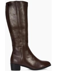 XY London - Ladies Anne Low Block Heel Knee-High Boots - Lyst