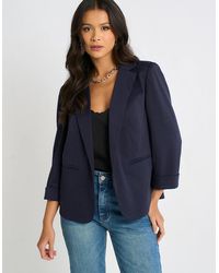 Gini London - Ponte Edge To Edge Jacket - Lyst
