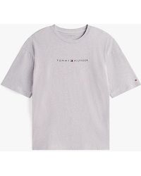Tommy Hilfiger - Ss Tee Cont. Logo T-Shirts & Tank Tops Light Heather - Lyst
