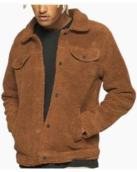 Brave Soul - Quilted Jackets Regular Fit Classic Button Down Warm Winter Coat - Lyst