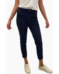 DIESEL - Fayza-Evo 0Papl Trousers Relaxed Boyfriend Fit Medium Waist Pants - Lyst