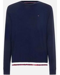 Tommy Hilfiger - Repeat Logo Track Top Hawk Sweatshirt, Desert Sky - Lyst
