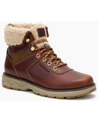 Caterpillar - Fandom Roll Down Fur Waterproof P312606 Leather Boots - Lyst