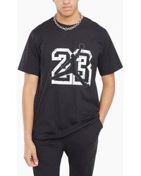 Nike - Fb7394 T Shirts Air Jordan Flight Essential Crew Neck Cotton Tee New - Lyst