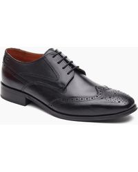 Base London - London Steeple Brogue Leather Brogues Shoes - Lyst