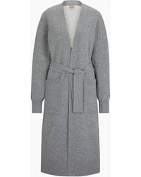 BOSS - V-Neck Long Sleeve Dressing Gown - Lyst