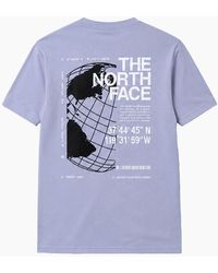 The North Face - T Shirt Globe Reload Relaxed Fit Crew Neck Short Sleeve Cotton Tee - Lyst