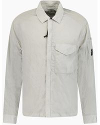C.P. Company - Lens Chrome Zip-Up Jacket Light - Lyst