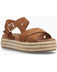Hush Puppies - Rosa Rafia Sandal Leather Tan Sandals - Lyst
