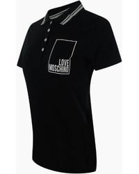 Love Moschino - Small Box Logo Polo Shirt - Lyst