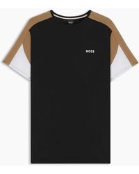 BOSS - Wordmark Crew Neck Short Sleeve Regular Fit T-Shirt - Lyst