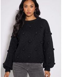 Gini London - Wool Mix Oversized Knit Jumper - Lyst