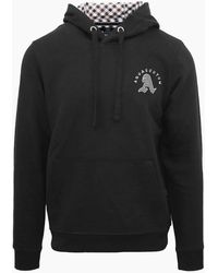 Aquascutum - Hooded Neck Long Sleeve Sweatshirt With Kangaroo Pocket - Lyst
