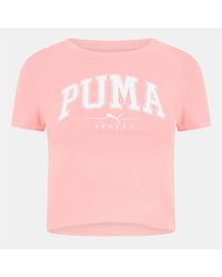 PUMA - Squad Baby Tee - Lyst