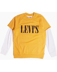 Levi's - Levi's Serif Logo 80's Layered Sweatshirt - Lyst