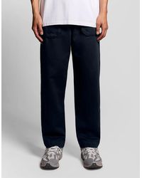 Lyle & Scott - Straight Leg Linen Blend Trousers - Lyst