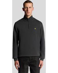 Lyle & Scott - Cotton Loopback 1/4 Zip Sweatshirt - Lyst