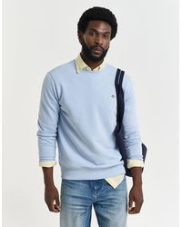 GANT - Regular Fit Shield Logo Crew Neck Sweatshirt - Lyst