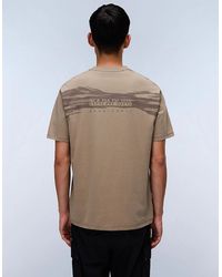 Napapijri - Back Graphic Jersey Short Sleeve T-Shirt - Lyst