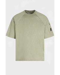 C.P. Company - 30/2 Heavy Cotton Lens T Shirt Khaki - Lyst