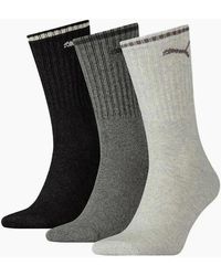 PUMA - 3-Pack Stripe Sports Socks, Mix - Lyst
