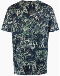 Philipp Plein - Plein Sport Allover Tiger Logo T-Shirt - Lyst