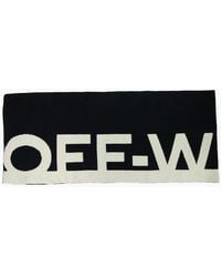 Off-White c/o Virgil Abloh - Off Logo Felted Wool Scarf - Lyst
