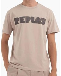 Replay - Organic Cotton Printed T-Shirt - Lyst