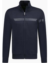 BOSS - Funnel Neck Zip Up Sweatshirt - Lyst