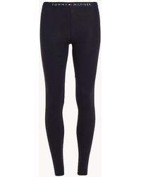 Tommy Hilfiger - Logo Waistband Organic Cotton Leggings - Lyst