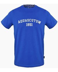 Aquascutum - Arch Logo Crew Neck Short Sleeve T-Shirt - Lyst