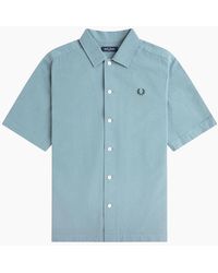 Fred Perry - Pocket Detail Short Sleeve Shirt - Lyst